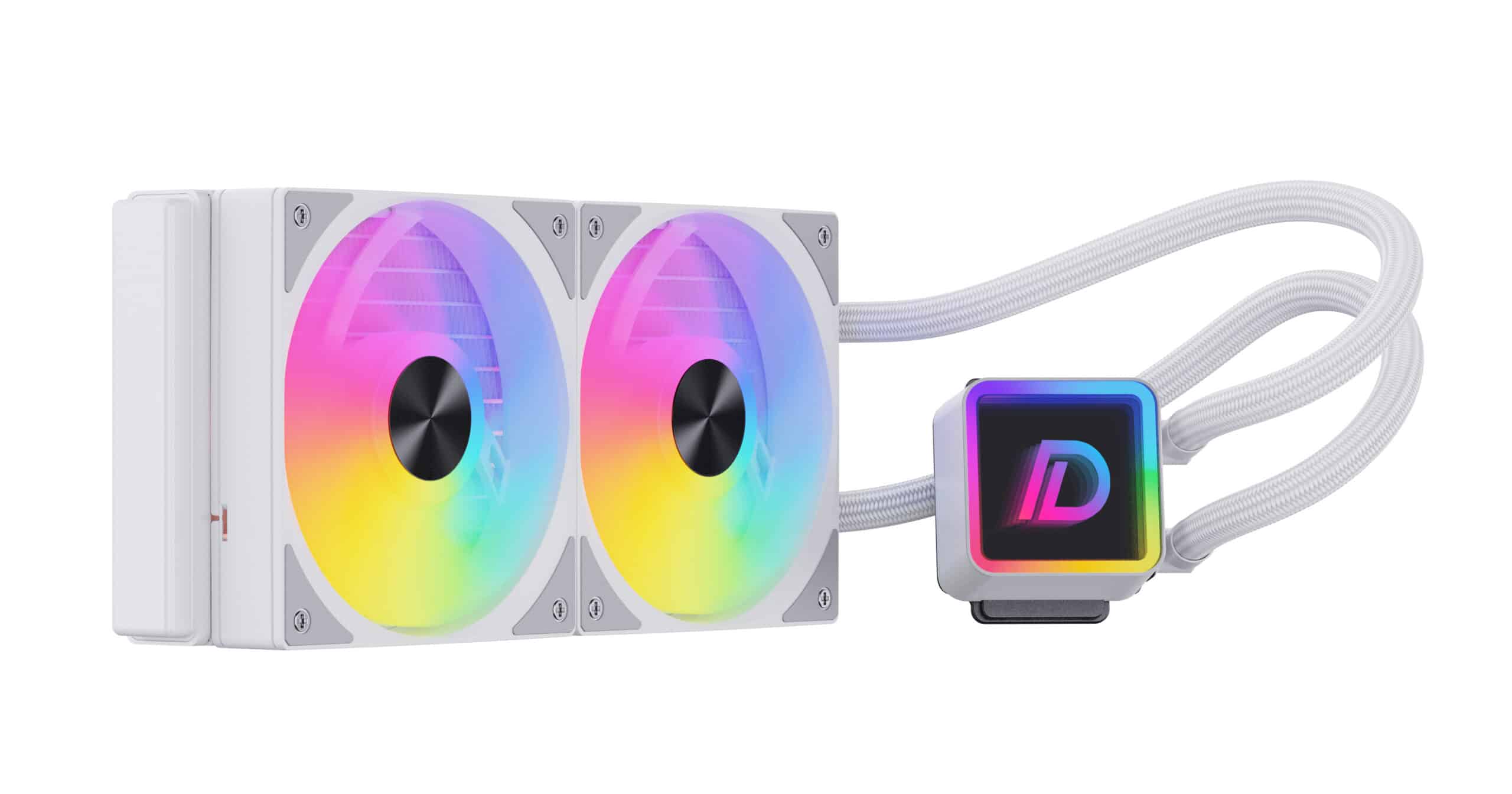 Dangaming 240 Pro Vandkøler hvid Dangaming Liquid Cooler Pro 240 RGB White - Billede 1